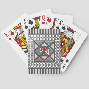 Baraja De Cartas Tarjetas de reproducción geométricas clásicas alte