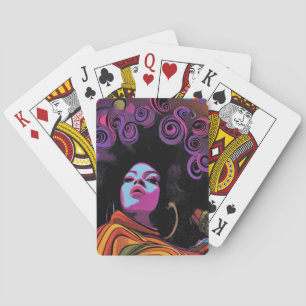 Baraja De Cartas Tarjetas de reproducción Groovy Retro