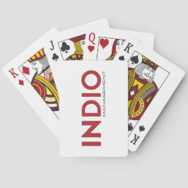 Baraja De Cartas Tarjetas de reproducción INDIO