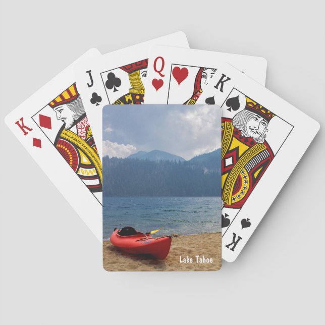 Baraja De Cartas Tarjetas de reproducción Lake Tahoe Souvenir (Reverso)