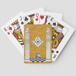 Baraja De Cartas Tarjetas de reproducción masónicas