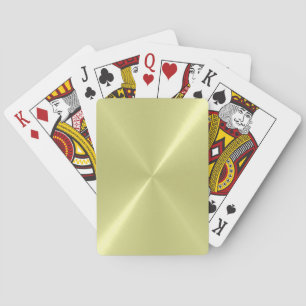 Baraja De Cartas Tarjetas de reproducción metálica inoxidable Guay 