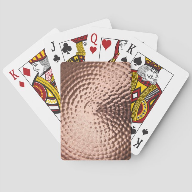 Baraja De Cartas Tarjetas de reproducción Metalizado de cobre (Reverso)