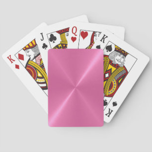 Baraja De Cartas Tarjetas de reproducción Metalizado rosadas calien
