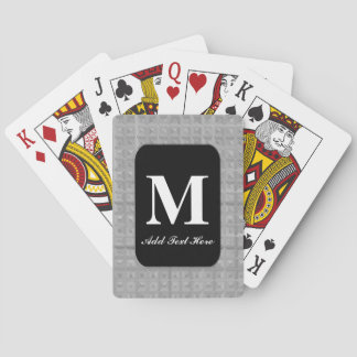 Baraja De Cartas Tarjetas de reproducción monogramadas personalizad