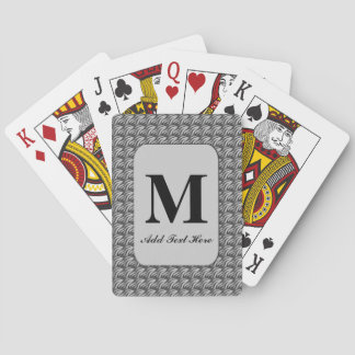 Baraja De Cartas Tarjetas de reproducción monogramadas personalizad