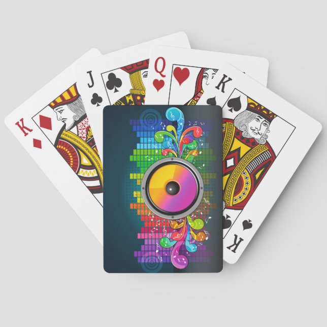 Baraja De Cartas Tarjetas de reproducción Music 22 (Reverso)