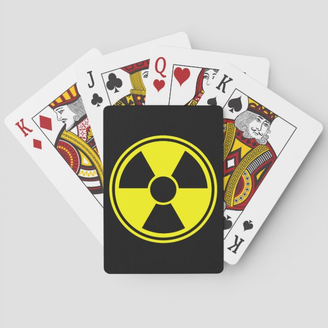 Baraja De Cartas Tarjetas de reproducción nuclear (Reverso)