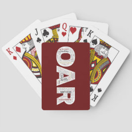 Baraja De Cartas Tarjetas de reproducción OAR