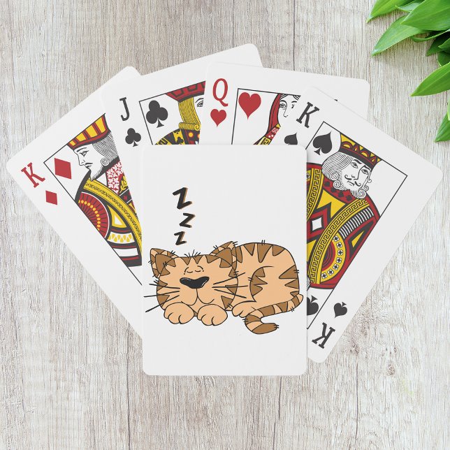Baraja De Cartas Tarjetas de reproducción para dormir un gato (Subido por el creador)