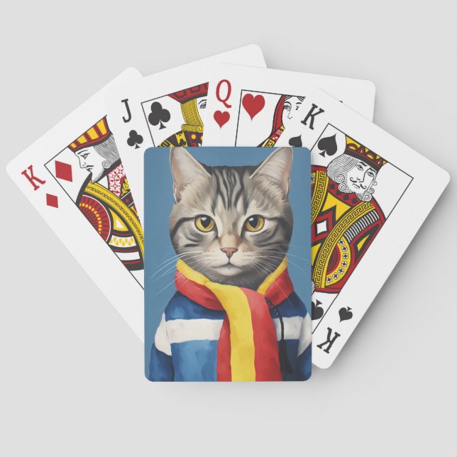 Baraja De Cartas Tarjetas de reproducción para gato de Guay (Reverso)
