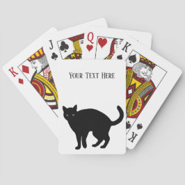 Baraja De Cartas Tarjetas de reproducción para gato negro