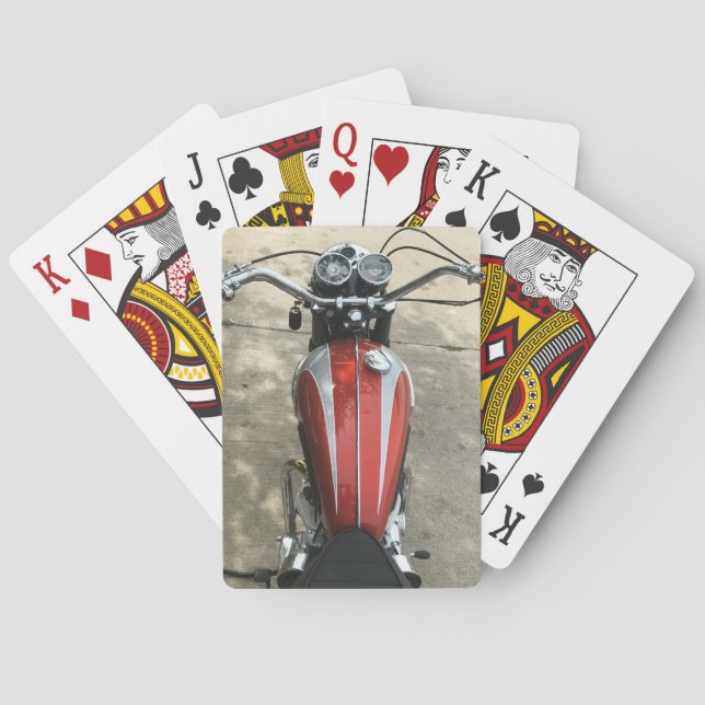 Baraja De Cartas Tarjetas de reproducción para motocicletas clásica (Reverso)