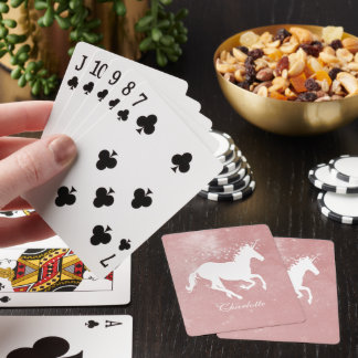 Baraja De Cartas Tarjetas de reproducción personalizadas de Unicorn