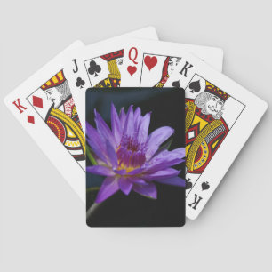 Baraja De Cartas Tarjetas de reproducción Purple Waterlily Lotus