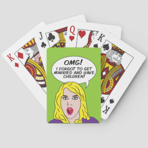 Baraja De Cartas Tarjetas de reproducción RETRO COMICS