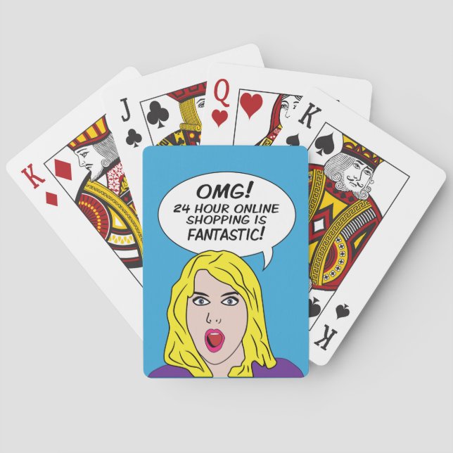 Baraja De Cartas Tarjetas de reproducción RETRO COMICS (Reverso)