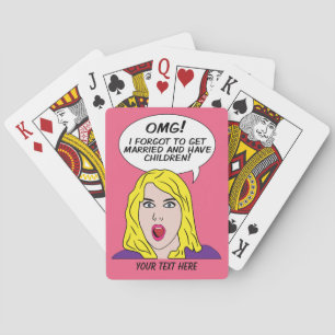 Baraja De Cartas Tarjetas de reproducción RETRO COMICS personalizad