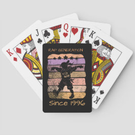 Baraja De Cartas Tarjetas de reproducción retro de Hip Hop Generati