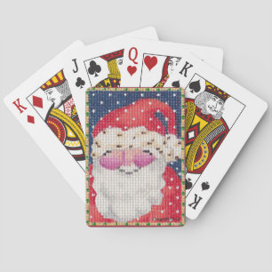 Baraja De Cartas Tarjetas de reproducción Santa
