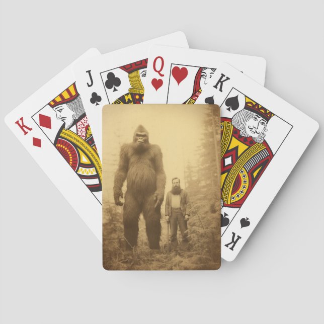 Baraja De Cartas Tarjetas de reproducción Sasquatch/Bigfoot, Cripti (Reverso)