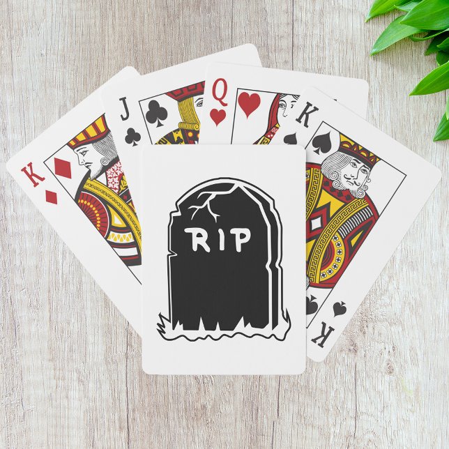 Baraja De Cartas Tarjetas de reproducción Tombstone RIP (Subido por el creador)