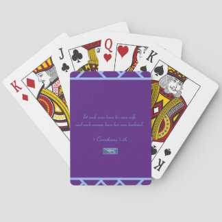 Baraja De Cartas Tarjetas de reproducción (triángulos púrpura)RFPMD