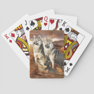 Baraja De Cartas Tarjetas de reproducción Wolves Trio Bicycle®