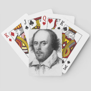 Baraja De Cartas Tarjetas de retrato de William Shakespeare