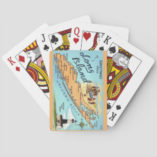 Baraja De Cartas Tarjetas de saludo de Long Island