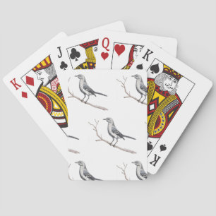 Baraja De Cartas Tarjetas de Texas Mockingbird
