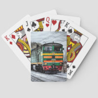 Tarjetas de tren de motor de vapor para locomotora