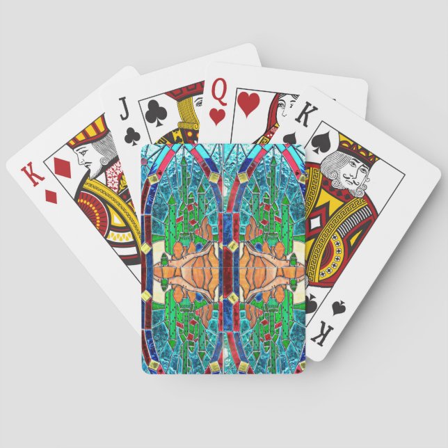Baraja De Cartas Tarjetas de vidrio de reserva (Reverso)