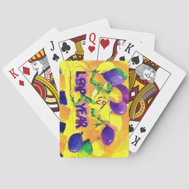 BARAJA DE CARTAS TARJETAS DEL FIESTA DEL AÑO BISIESTO (Reverso)