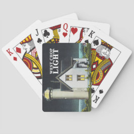 Baraja De Cartas Tarjetas del oeste de la luz de la tajada (isla