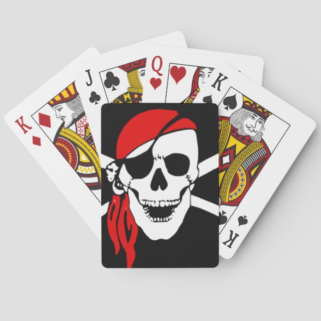 Baraja De Cartas Tarjetas del pirata (Reverso)