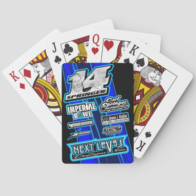 Baraja De Cartas Tarjetas del saltador de Cj (Reverso)