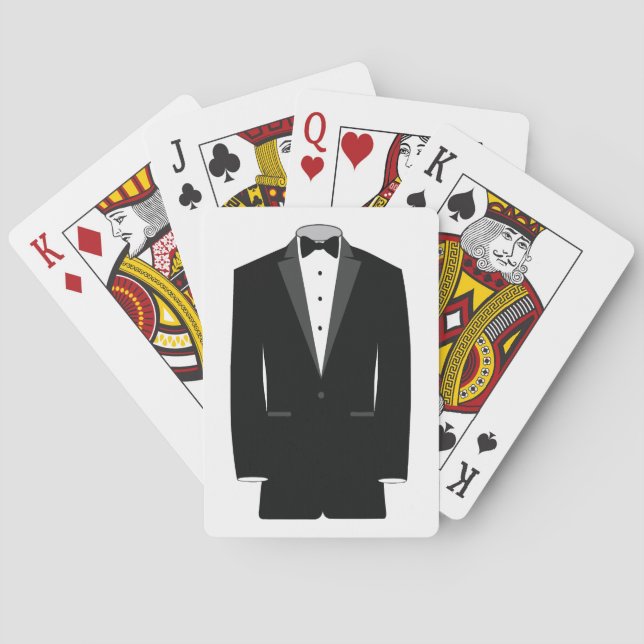 Baraja De Cartas Tarjetas del smoking (Reverso)