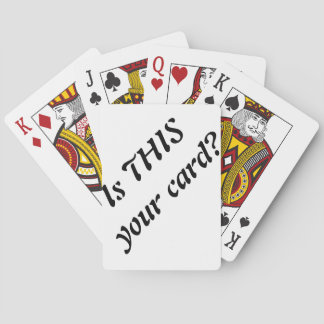 Baraja De Cartas tarjetas del truco mágico