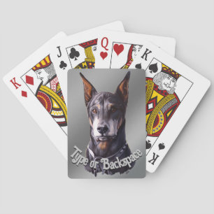 Baraja De Cartas Tarjetas Doberman para jugar Doberman Pinscher