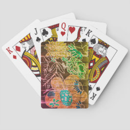 Baraja De Cartas tarjetas florales