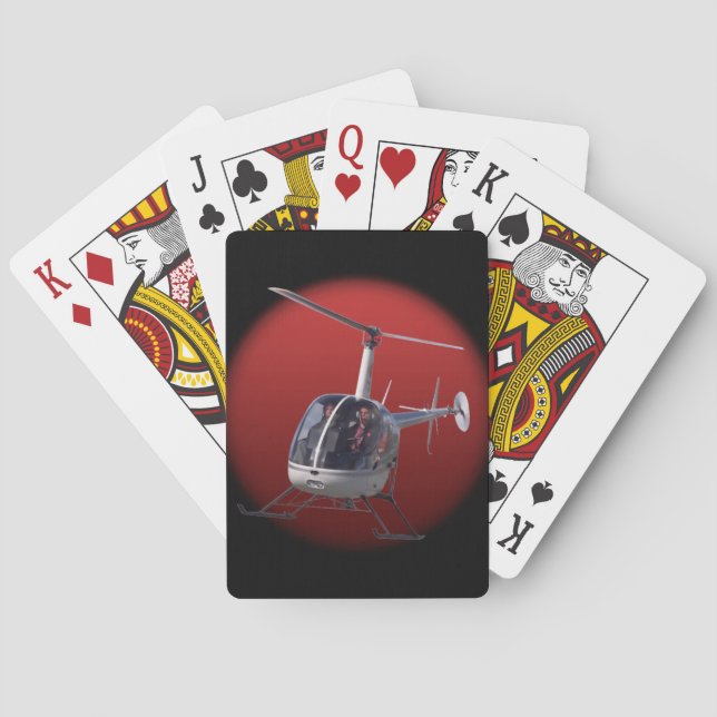 Baraja De Cartas Tarjetas Helicópteros Volando Tarjetas de Jugar (Reverso)
