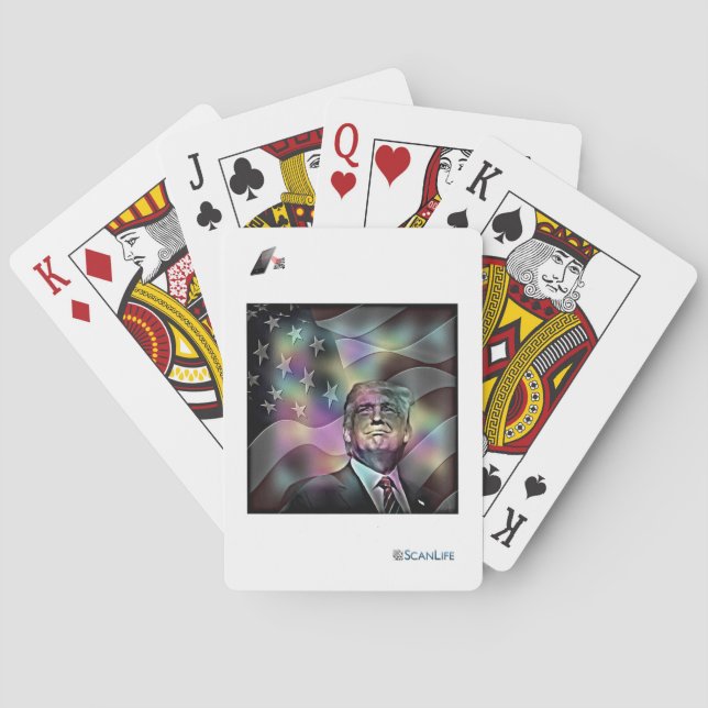 Baraja De Cartas Tarjetas inteligentes de Donald Trump (Reverso)