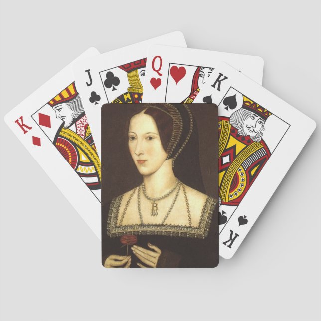 Baraja De Cartas Tarjetas para jugar Anne Boleyn (Reverso)