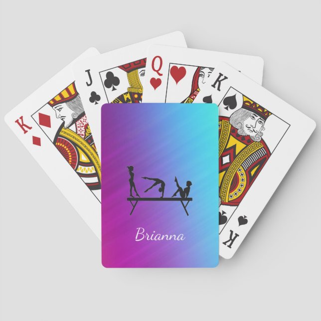 Baraja De Cartas Tarjetas para jugar en bicicleta Personalizado Gym (Reverso)