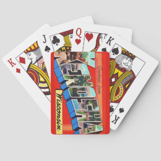 Baraja De Cartas Tarjetas Postales de Kenosha WI