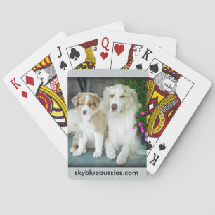 Baraja De Cartas Tarjetas que juegan australianas rojas de Merle