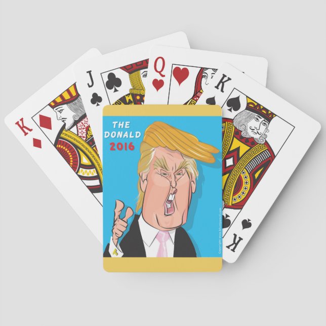 Baraja De Cartas Tarjetas que juegan del dibujo animado de Donald (Reverso)
