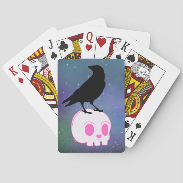 Baraja De Cartas Tarjetas Raven  (Reverso)