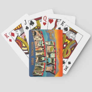 Baraja De Cartas Tarjetas Retro de la Gran Parque de las Montañas H